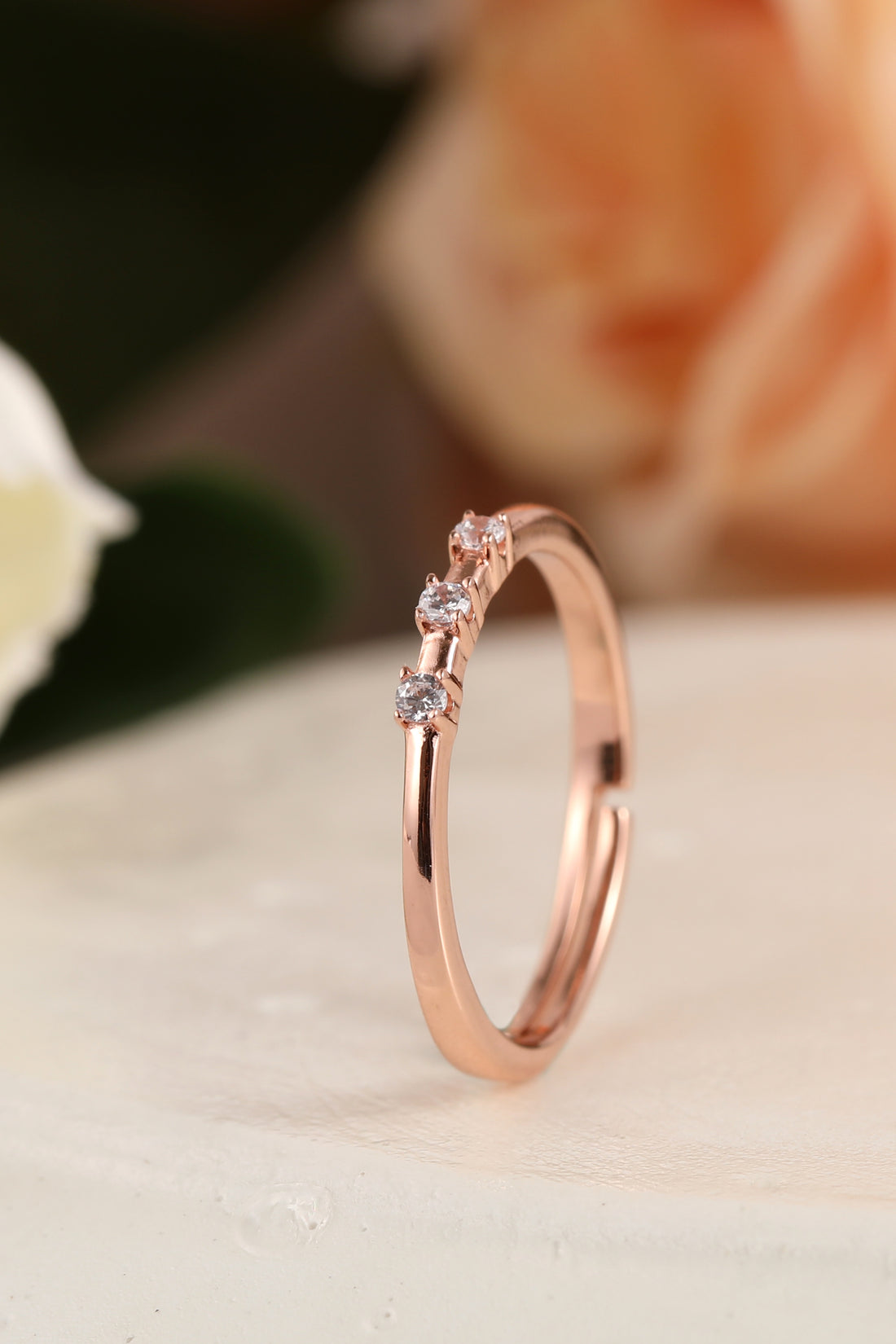 Starlet Rose Gold Stack Ring