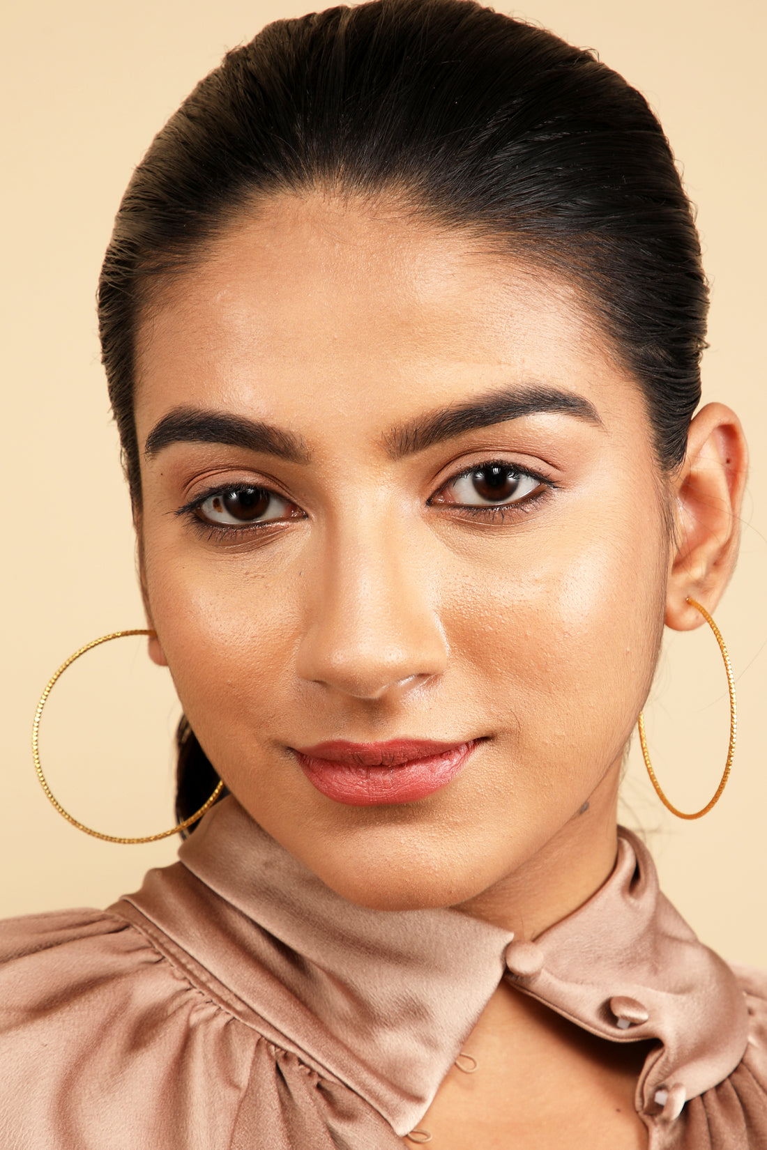 Golden Spin Hoop Earring