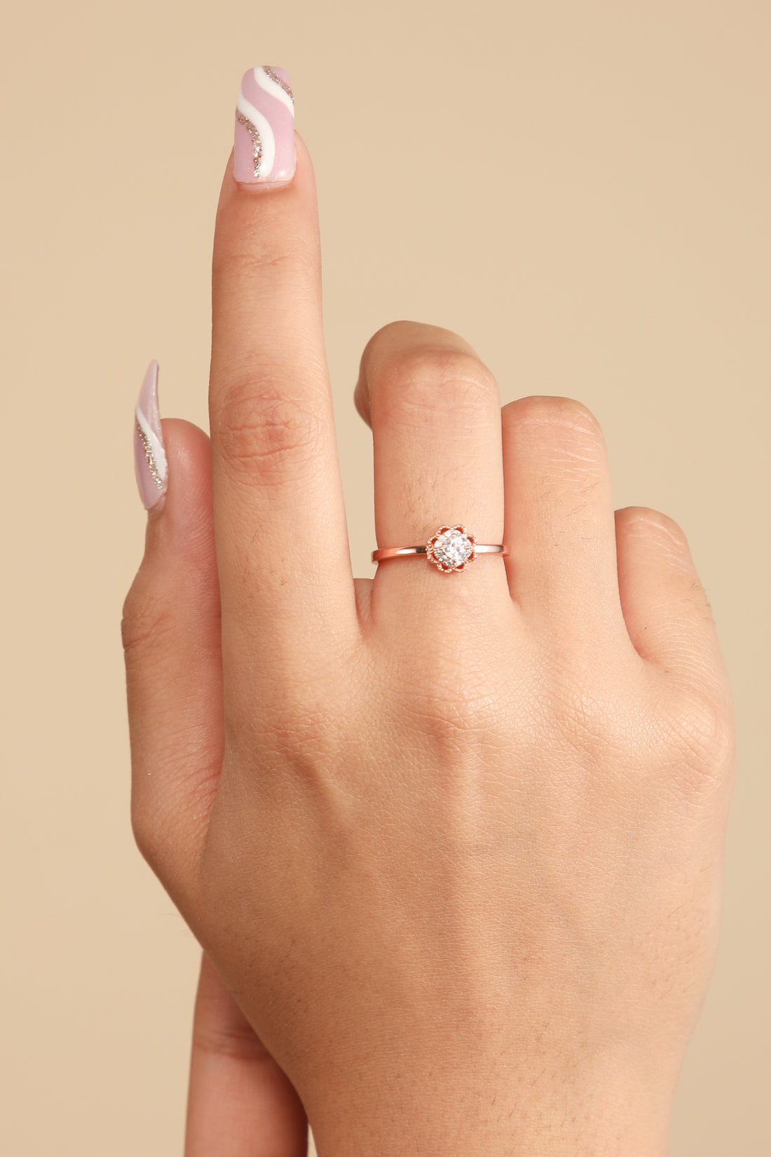 Rosé Bloom Ring