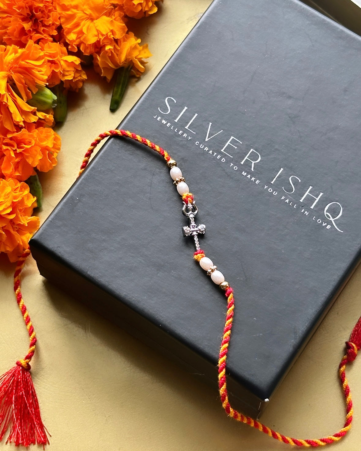 Trishul Silver Rakhi