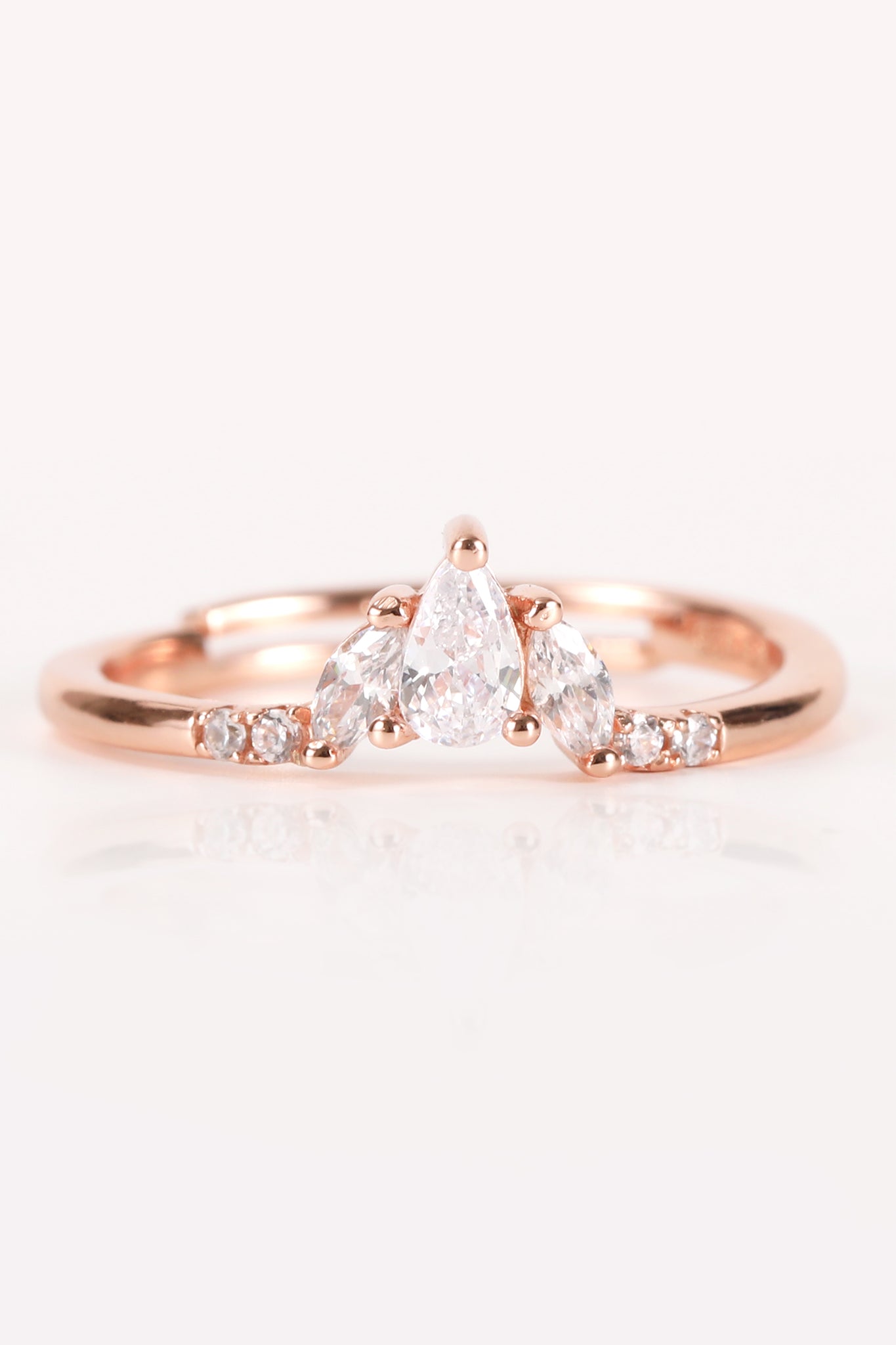 Rosy Crown Ring