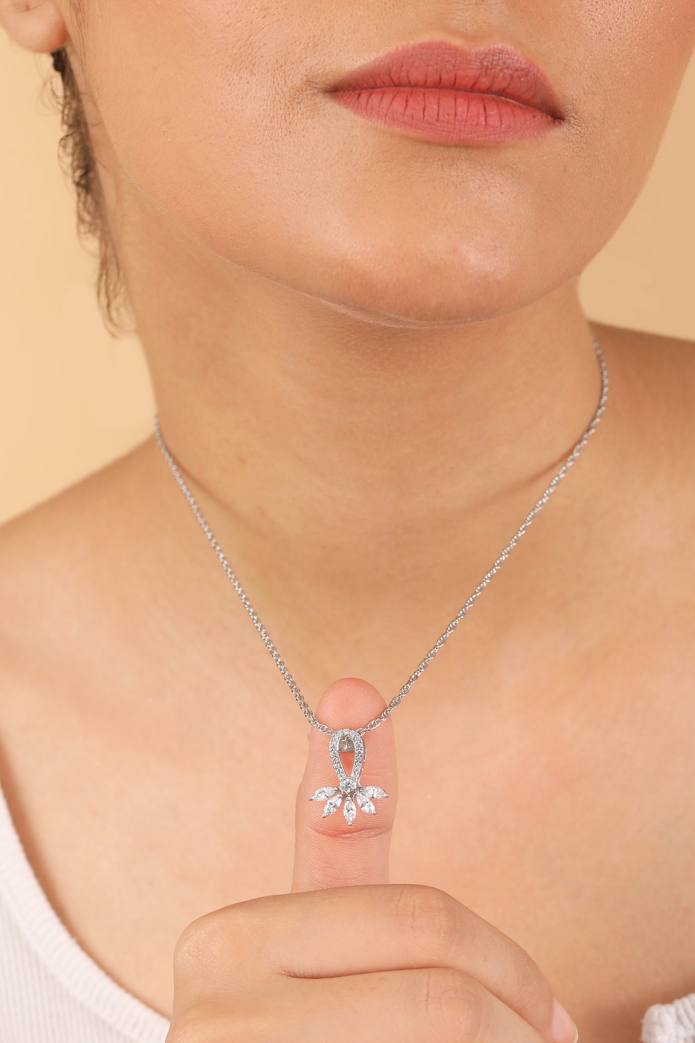 Bowtique Silver Pendant